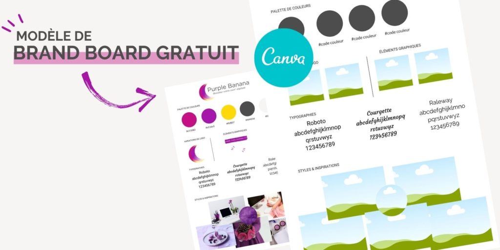template gratuit de brand board
